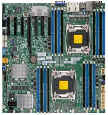 !BAZAR! X10DRH-i 2S-R3,PCI-E16(g3),6PCI-E8(g3),2GbE, 10sATA3,16DDR4-2400,IPMI~