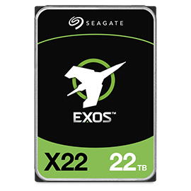 22TB Seagate Exos22 (Helium) - 7200rpm, sATA3, 512e/4kn, 512MB, 3,5"