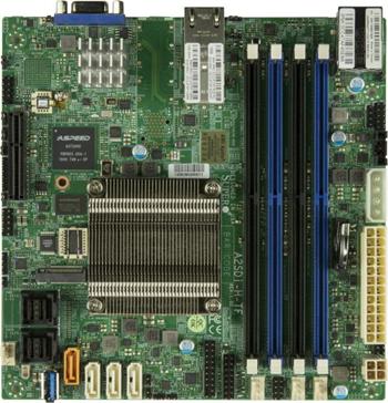 A2SDI mITX Atom C3758 (QAT, 25W, 8c@2,2GHz, pas.), PCI-E4,2×10GbE-T,4DDR4-2400,M.2,12sATA, IPMI~