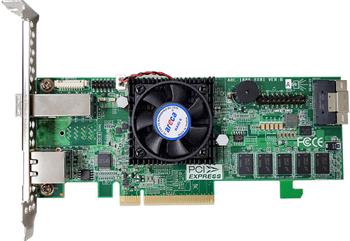 Areca1886-4X12i TriMode SAS3RAID(0/1/5/6/10/50/60) 2×8654-8i, 1×8644, exp:512, 8GB, PCI-E8(g4), LP