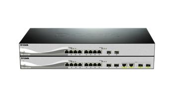 D-LINK DXS-1210-10TS Řízený (smart) switch 8×10GbE-T, 2×10GbE SFP+