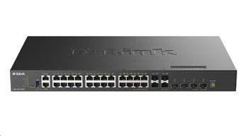 D-LINK DXS-3410-32XY/E Řízený, stohovatelný switch 24×10GbE-T 4×10GbE SFP+ 4×24GbE SFP28 (C2P)