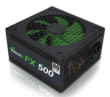 EVOLVEO FX 500, zdroj 500W ATX, 14cm, tichý, 80+, bulk