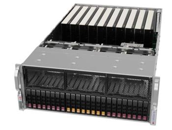 GPU Server 4125GS-TNRT1 4U S-SP5, 10GPU(g5,1root&PLX), 4PCIe,AIOM,2×10GbE-T,2SFF,8NVMe5,IPMI,24DDR5, rPS (80+TIT) L9