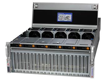 GPU Server 421GU-TNXR 4U 2S-E(350W),4SXM5 GPU, 8PCIE16LP, 5NVMe5/SFF, IPMI,32DDR5,rPS (80+TIT)L9