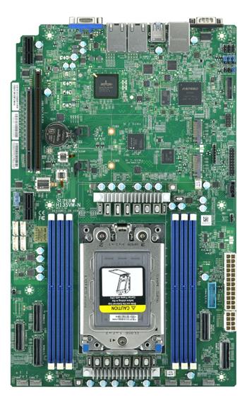 H13SVW-N S-SP6(225W), WIO, 2×1GbE-T, 6DDR5-4800, 6NVMe5+4NVMe5/16sATA, 2M.2, IPMI, RoT