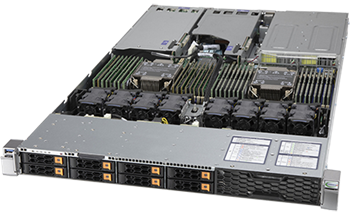 HyperServer 120H-TNR 1U 2S-P+(270W) noLAN, 8NVMe4/SFF, 32DDR4, AIOM, 3PCI-E16g4, IPMI, rPS 1,2kW (80+TIT)