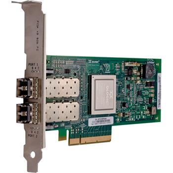 QLOGIC QLE2562-CK - dual port 8Gb FC HBA, PCI-E8 g2 LP, LC multi mode