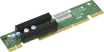 RSC-W-88 - riser card 1U WIO->2×PCI-E8 levý (X10DRW)