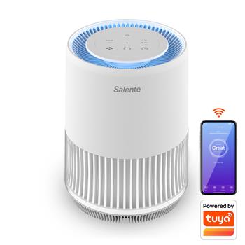 Salente MaxClean, chytrá čistička vzduchu, WiFi Tuya SmartLife, bílá