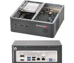 SC101i miniITX chassi, 6,75"×6,75" (max.35W), černý, bez zdroje