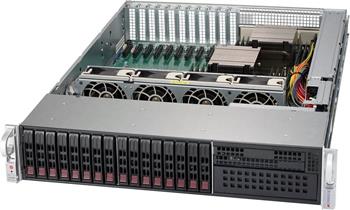 SC213XAC-R1K05LP 2U eATX13 16SFF(SAS3-4×SFF-8643),5,25",slimCD,LP,rPS 1KW (80+TIT),černé