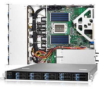 Server GT62FB8026 1U S-SP3, 2GbE, 10NVMe,2M.2, IPMI, 16DDR4-2666, 2PCI-E16,OCP, rPS (80+PLAT)