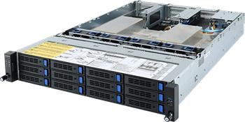 Server R282-Z90 2U 2S-SP3(240W), 2GbE, 12sATA, 2SFF, M.2, IPMI, 32DDR4-3200, 8PCI-E8/16(g4), 2OCP, rPS (80+PLAT)