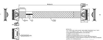 SFF-8654-8i (SlimSAS ×8) rovný -> SFF-8654-8i (SlimSAS ×8) rovný, 45cm, 85ohm kabel (NVMe4)