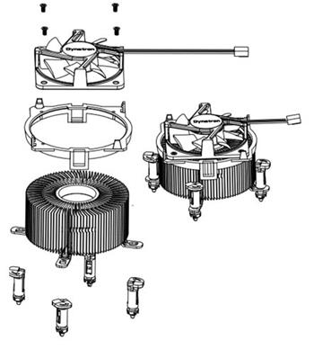 SNK-P0046A4-1 Aktivní 2U+ heatsink pro 1P LGA1156/1155/1150/1151/1151-2/LGA1200 (X11Sxx/X12Sxx)