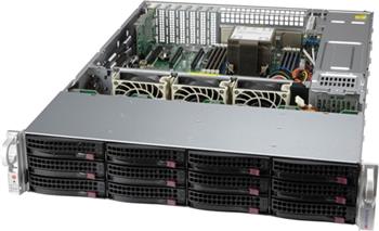 StorageServer 520P-ACTR12H 2U S-P+(270W) 2×10GbE-T, 12LFF(SAS3 RAID), 8DDR4, 4PCI-E16/8g4LP, M.2, IPMI, rPS (80+TIT)