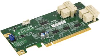 Supermicro AOC-SLG3-4E4R - 4×NVMe (SFF-8643) HBA, PCI-E16 g3 LP (X11DPH-T)