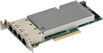 Supermicro STG-i4T - Quad port 10GbE-T PCI-E8 (g3) LP, (XL710 "Fortville"+X557)