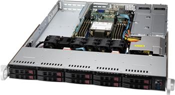 SuperServer 110P-WTR 1U S-P+(270W) 2×10GbE-T, 6SFF&4NVMe4/SFF, 8DDR4, 2PCI-E16g4, E16g4LP, M.2, IPMI, rPS (80+PLAT)