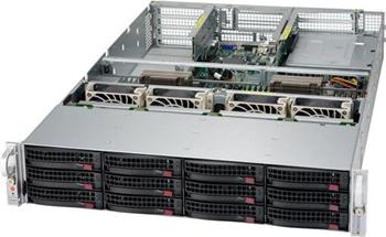 SuperServer 6029U-TR4 2U 2S-P, 4GbE,8sATA,4sATA/NVMe, IPMI, 24DDR4, 8PCI-E16/E8, rPS (80+TIT)