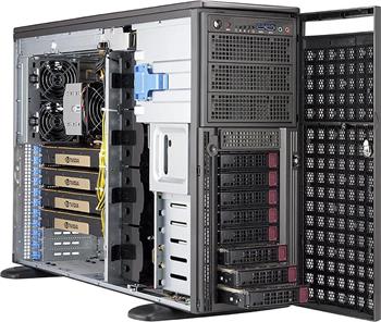 SuperWorkstation 540A-TR tower S-P+ (XeonW-3300,270W), C621A, 10GbE,1GbE, 4sATA, 7PCI-E16g54,16DDR4, rPS 2,2kW(80+TIT)