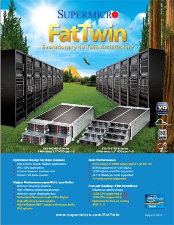 Tištěný katalog Supermicro - FatTwin, 4 strany