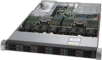 UltraServer 120U-TNR 1U 2S-P+(270W) noLAN, 12NVMe4/SFF, 32DDR4, 4PCI-E8/16g4, IPMI, rPS 1,2kW (80+TIT)