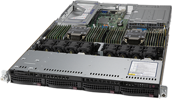 UltraServer 610U-TNR 1U 2S-P+(270W) noLAN, 4sATA/NVMe4, 32DDR4, 4PCI-E8/16g4, IPMI, rPS 1,2kW (80+TIT)