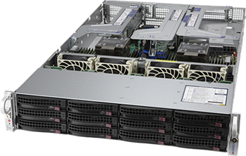 UltraServer 620U-TNR 2U 2S-P+(270W) noLAN, 12sATA/NVMe4, 32DDR4, 8PCI-E8/16g4, IPMI, rPS 1,2kW (80+TIT)