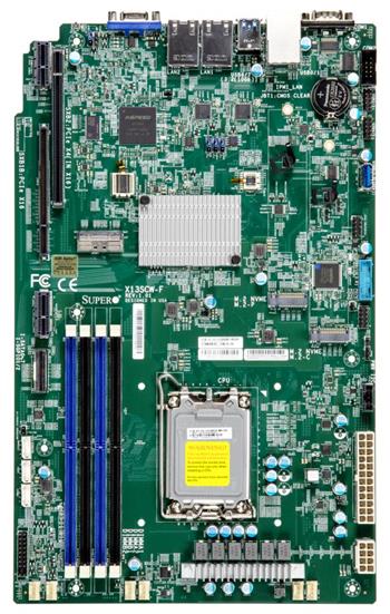 X13SCW-F iC266, LGA1700(V0), WIO, 2GbE, 4DDR5-4400, 2M.2, 10sATA, IPMI, retail